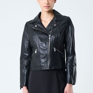 Women's Black Leather Jacket
